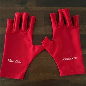 MelodySusie Red Fingerless manicure Gloves
